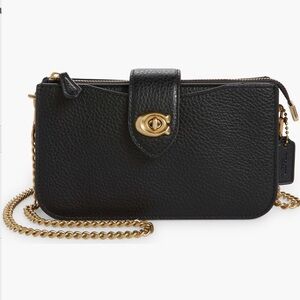 Coach Pebbled Leather Crossbody Bag with Chain Strap (Nordstrom Exclusive)